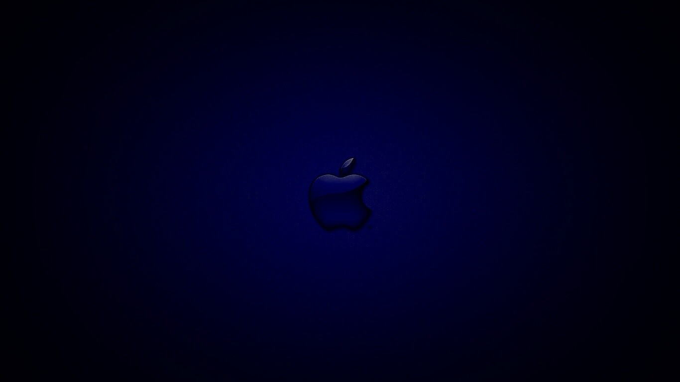 Логотип apple в стекле обои