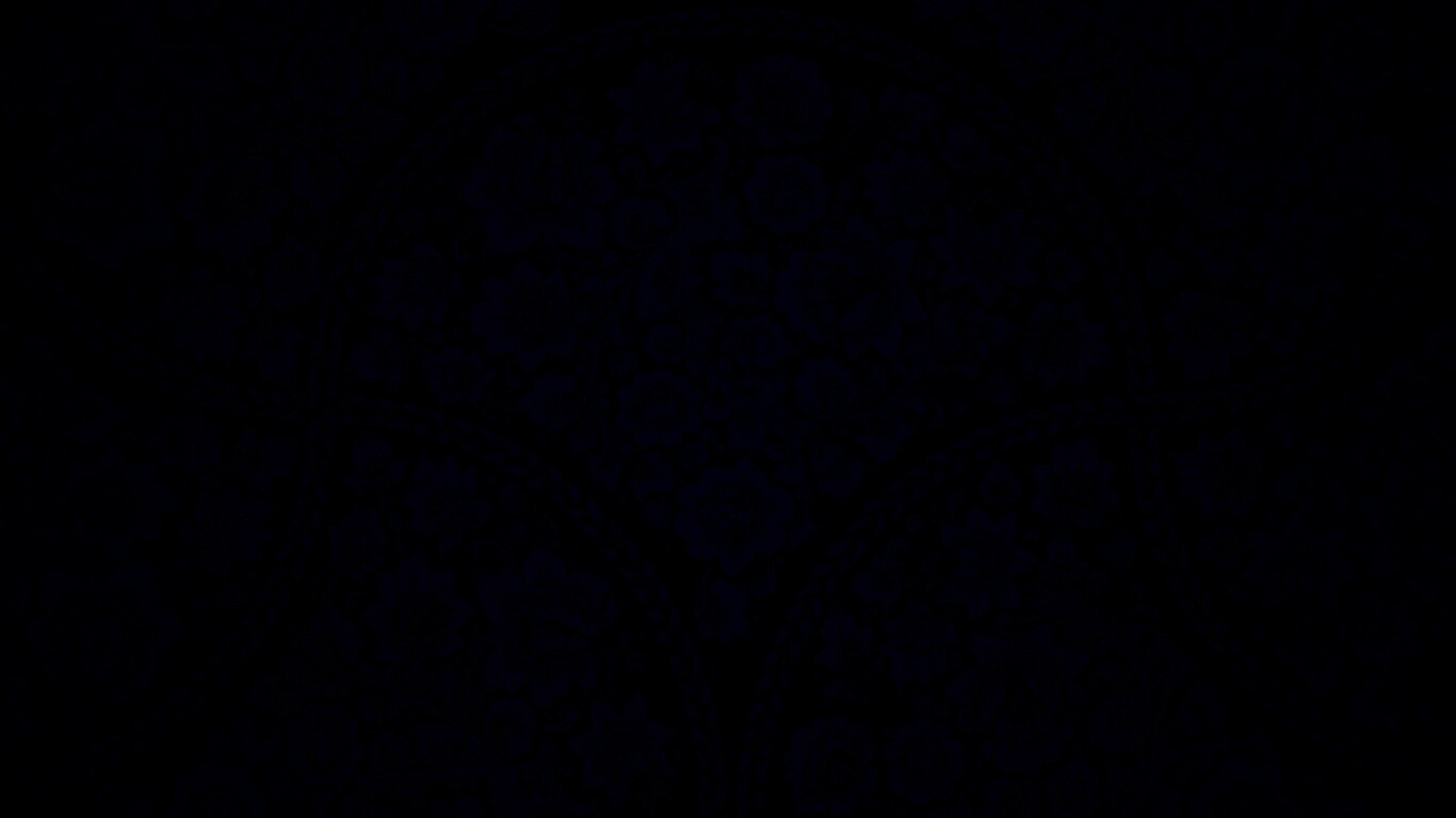 Черный цветастый узор под хохлому обои