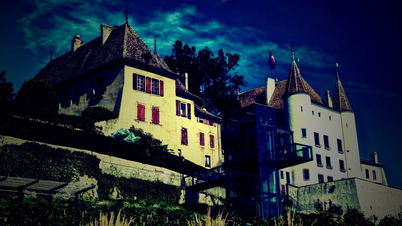 Дома с своеобразной архитектурой обои