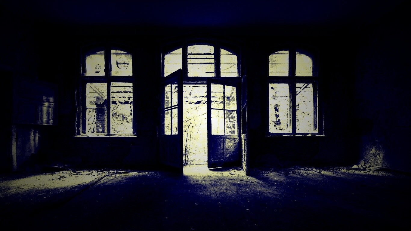 Комната в заброшенном здании обои