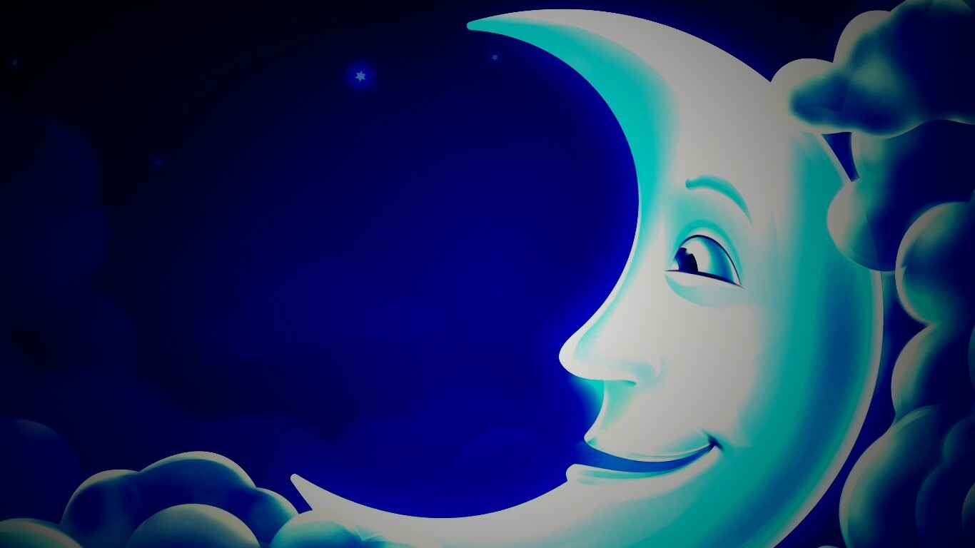 Мультяшный месяц обои