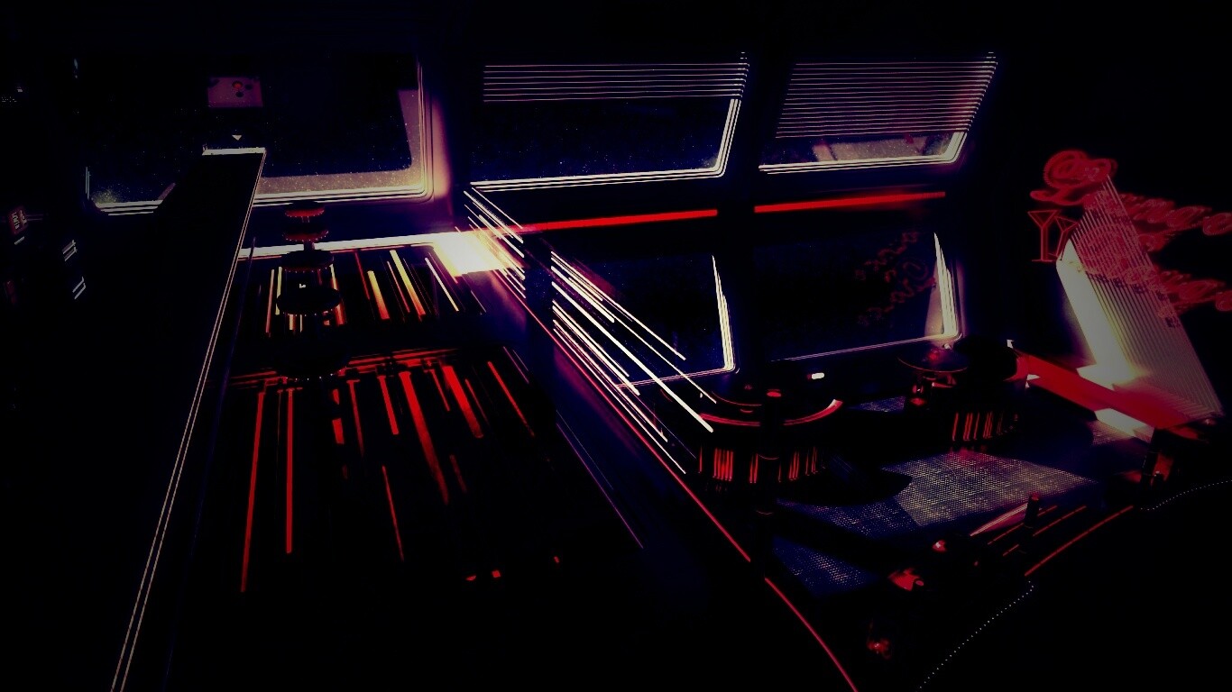 Космический бар обои