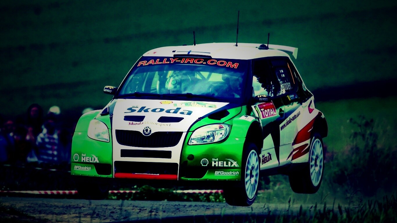 Раллиййная Шкода обои