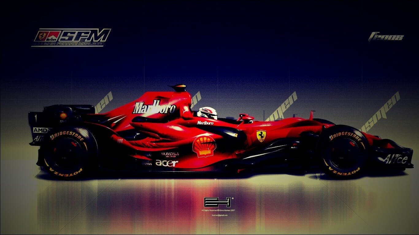 Болид Феррари обои