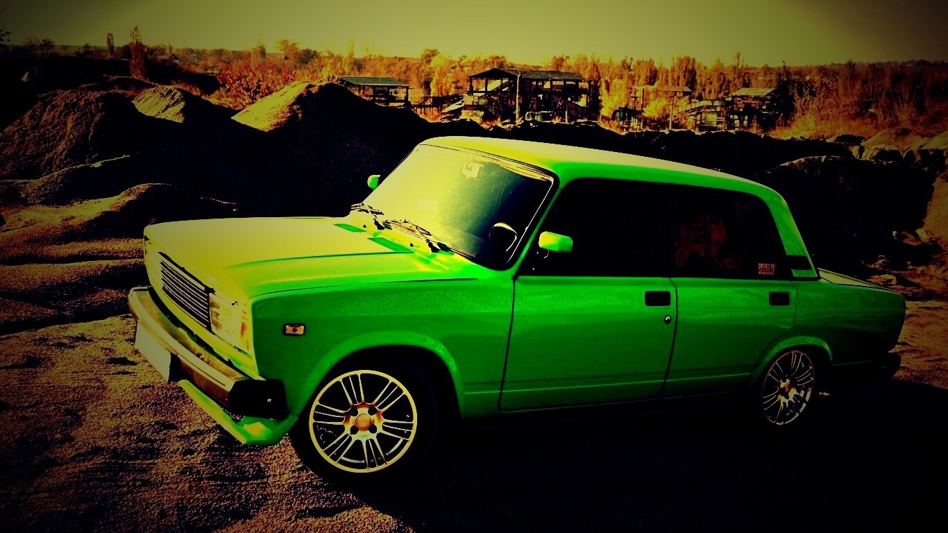 Кислотные жигули обои