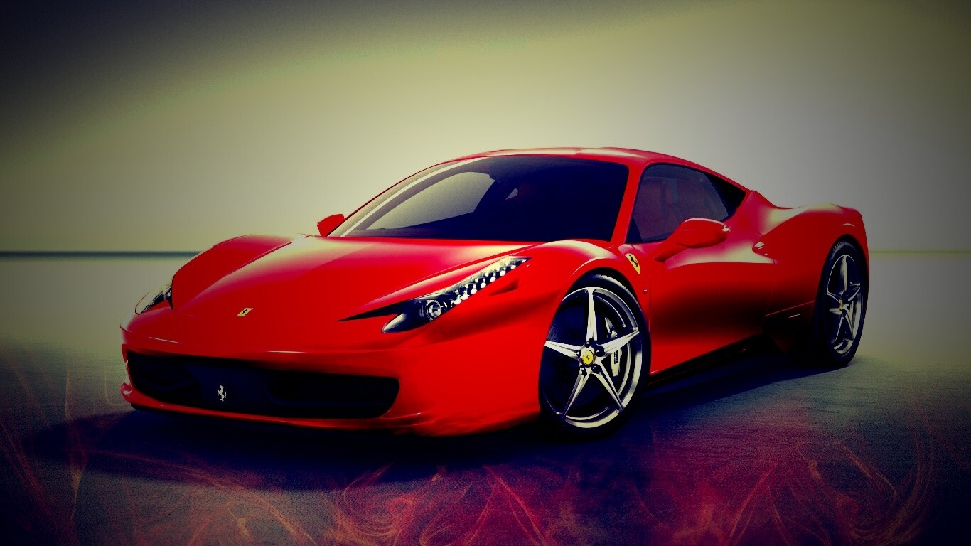 Огненный феррари обои