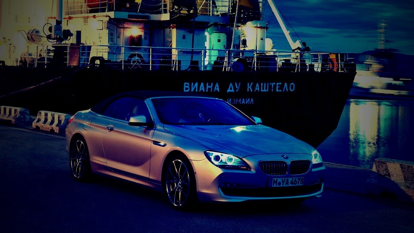 BMW 6 в порту обои