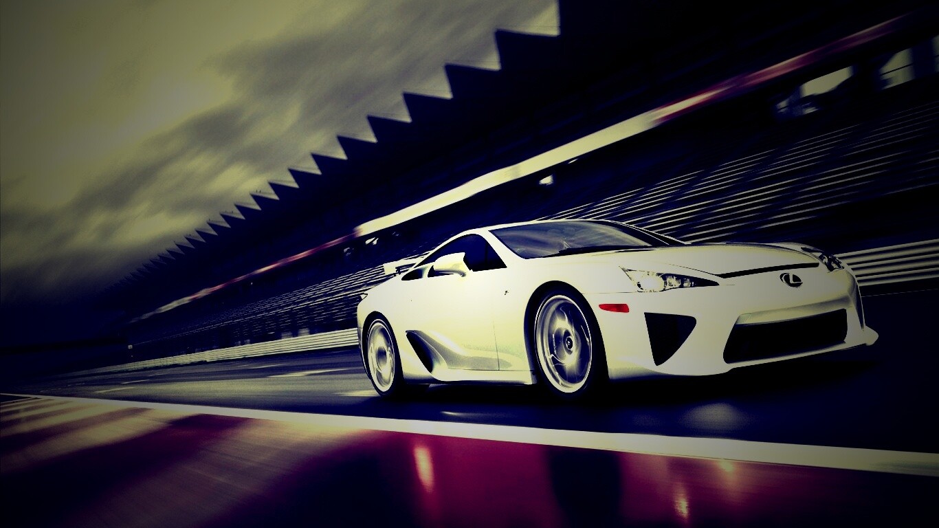 Lexus LFA на тарссу обои