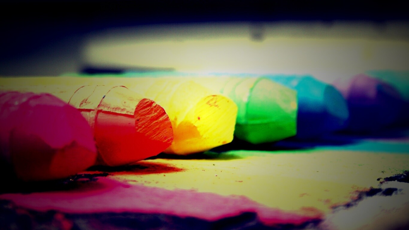 Цветные мелки обои