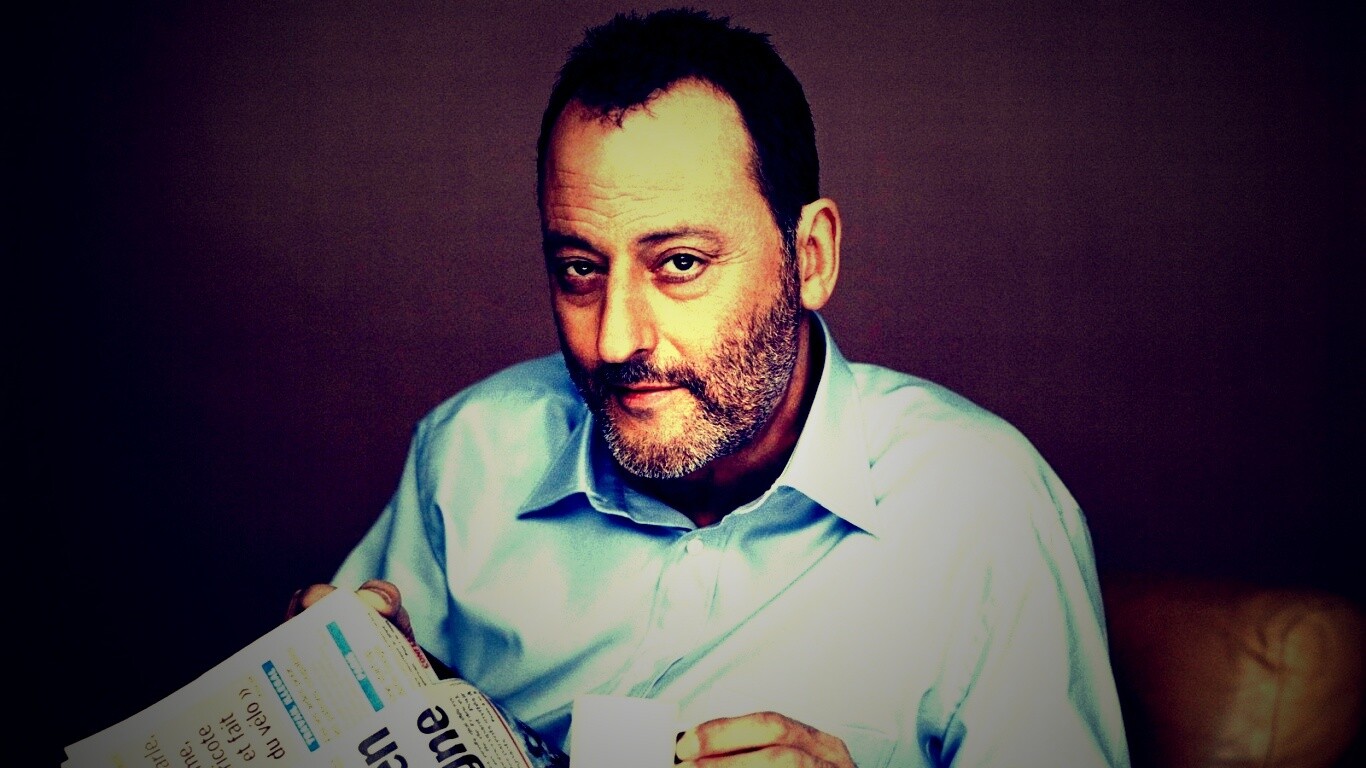 Жан рено пьет кофе обои