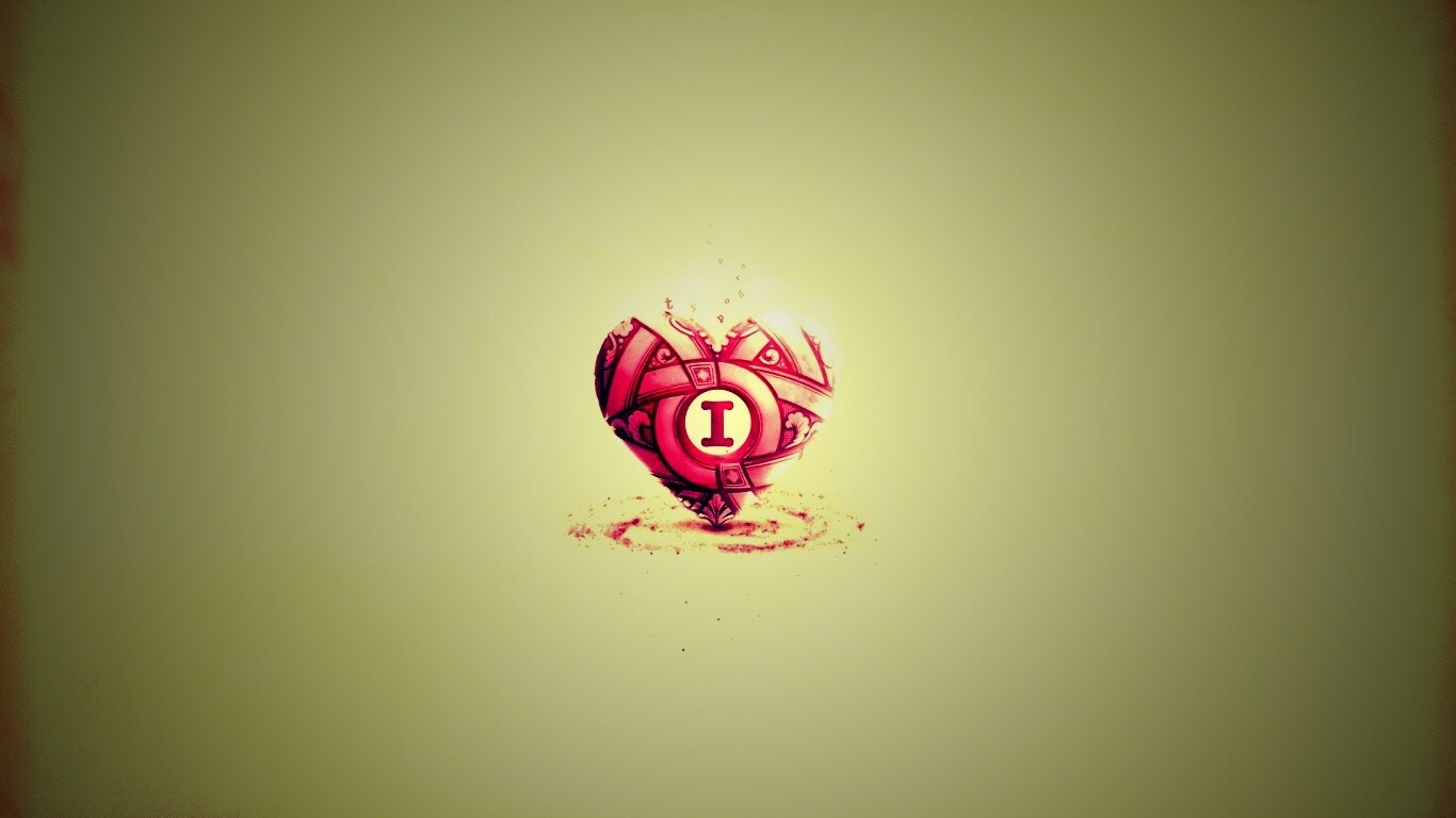 Креативное минималистичное сердце обои