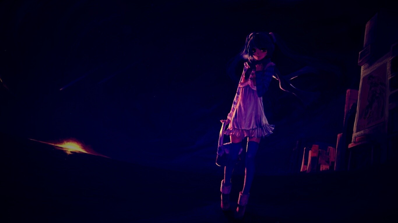 Девочка уходит из города обои