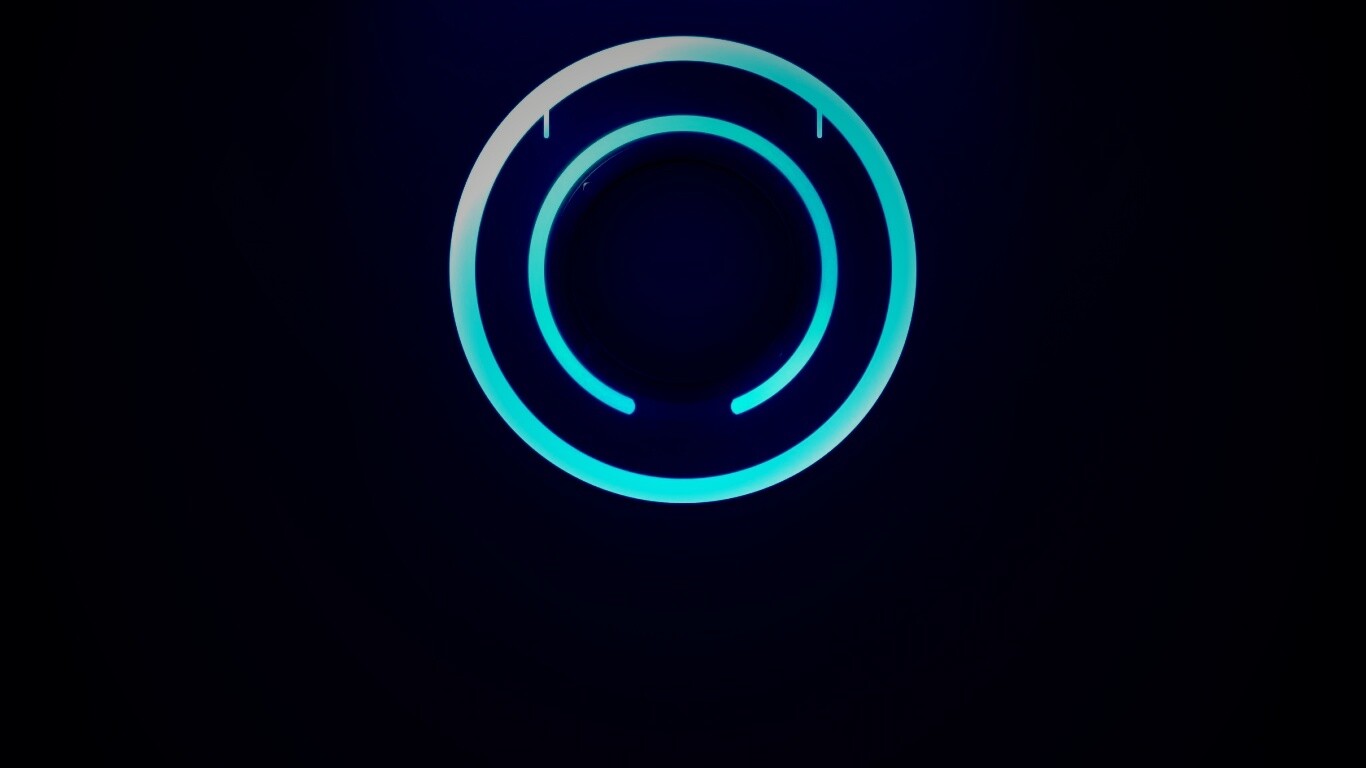 Диск из Tron на черном фоне обои