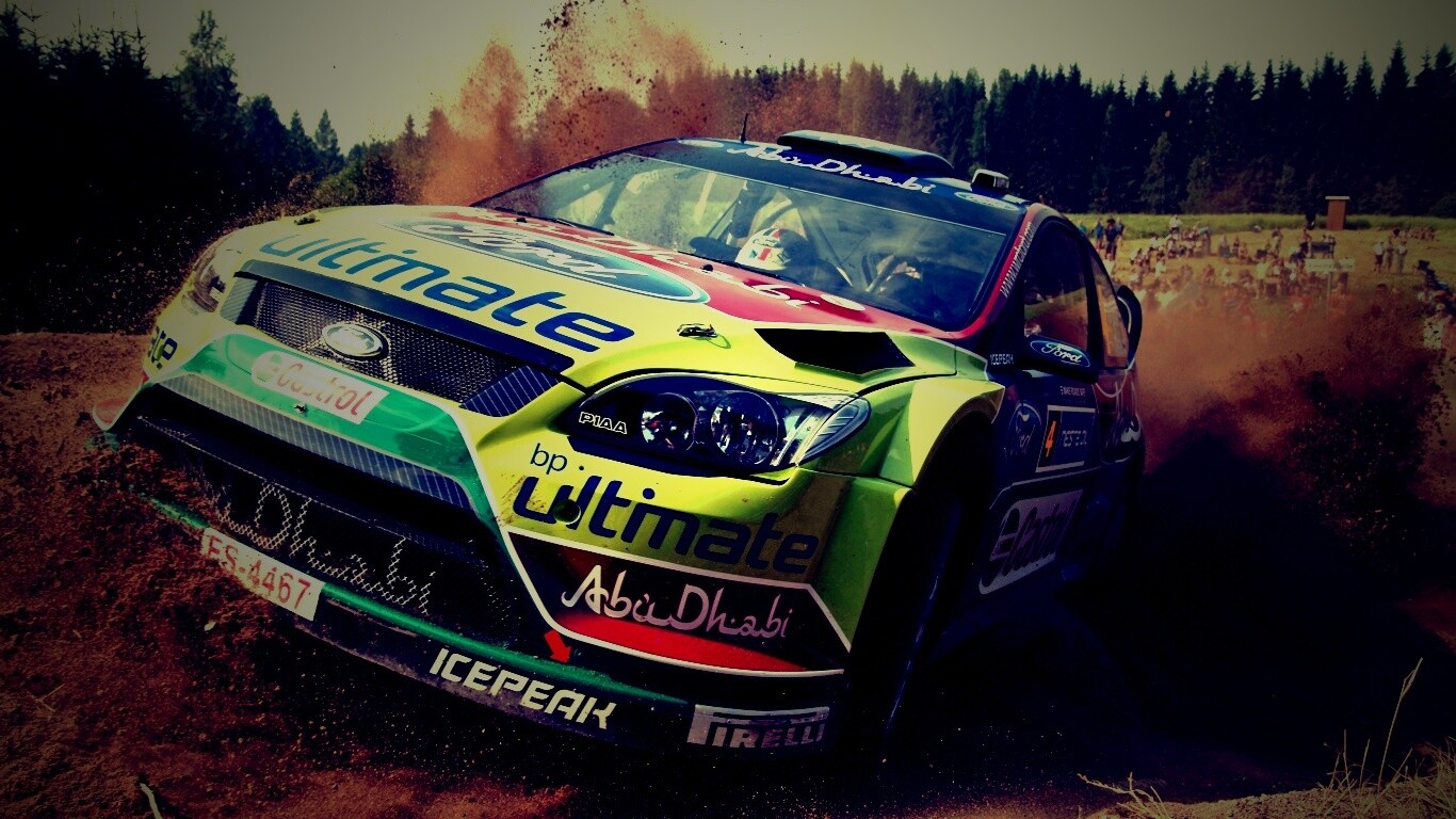 Форд учавствует в ралли обои