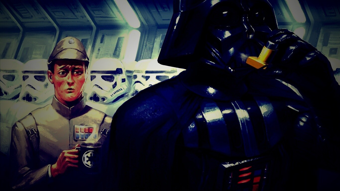 Дарт Вейдер с ингалятором обои