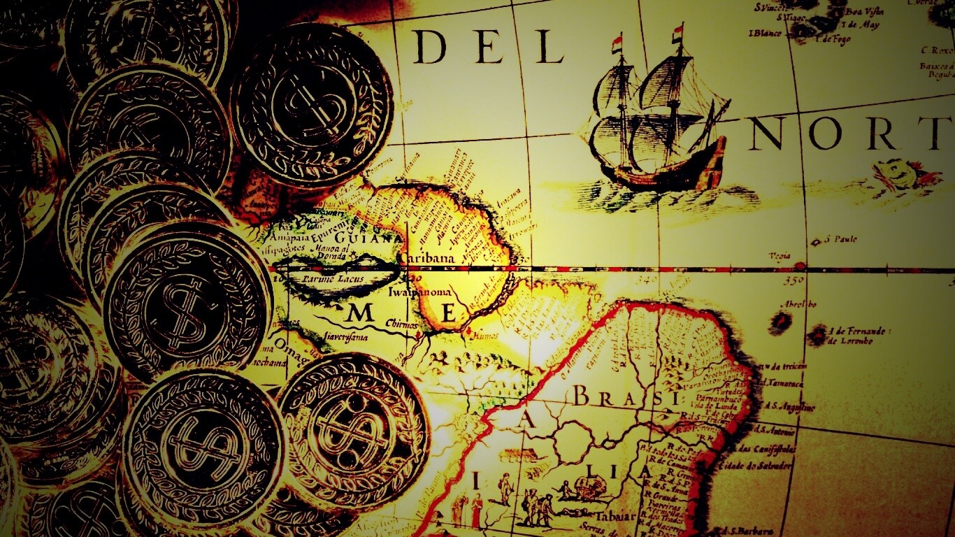 Деньги и карта сокровищ обои