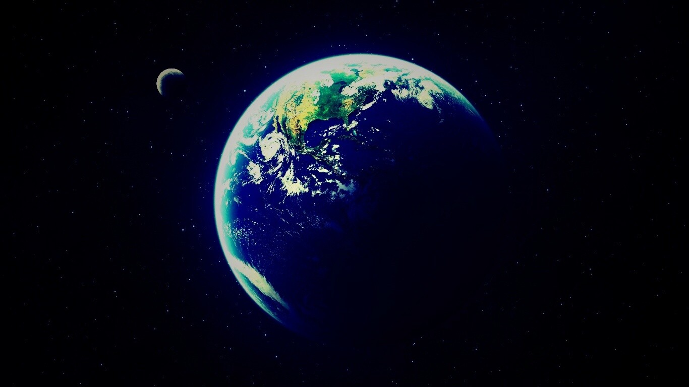 Вид Земли из космоса обои