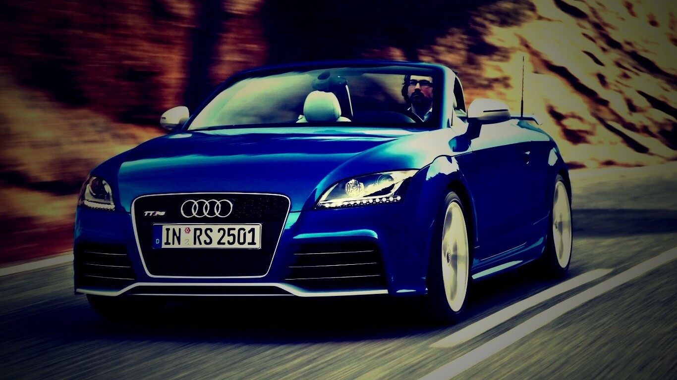 Кабриолет ауди: вид спереди обои