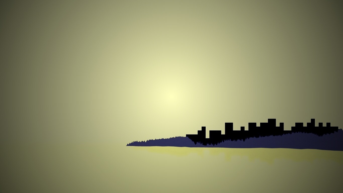 Векторный город обои