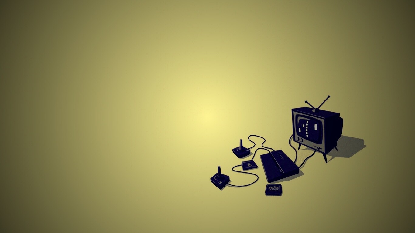 Приставка и телевизор обои