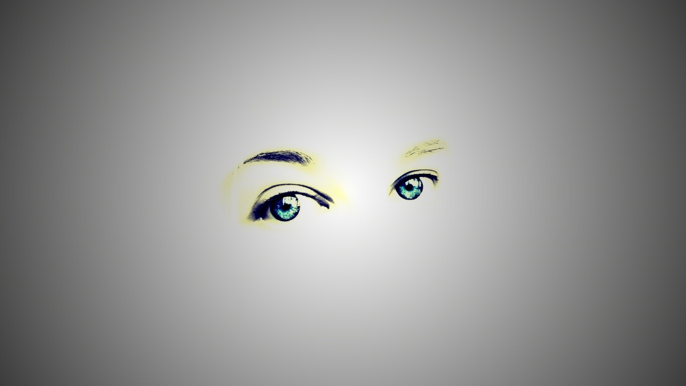 Глаза на белом фоне обои