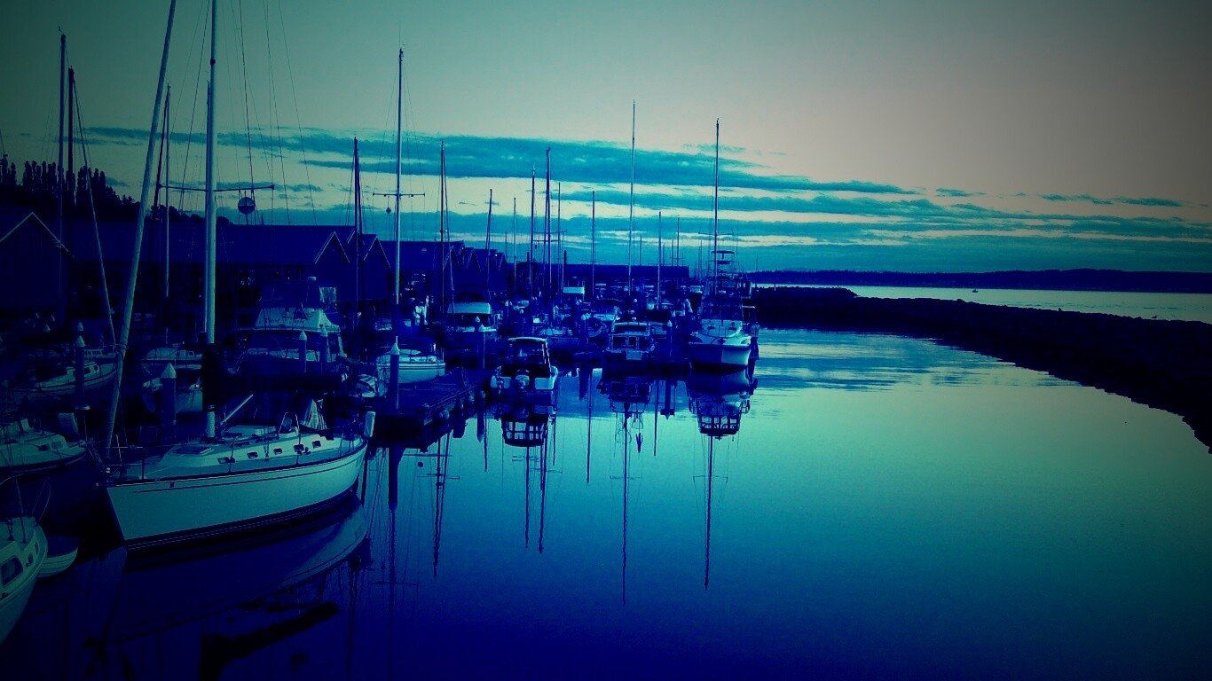 Лодочная пристань обои