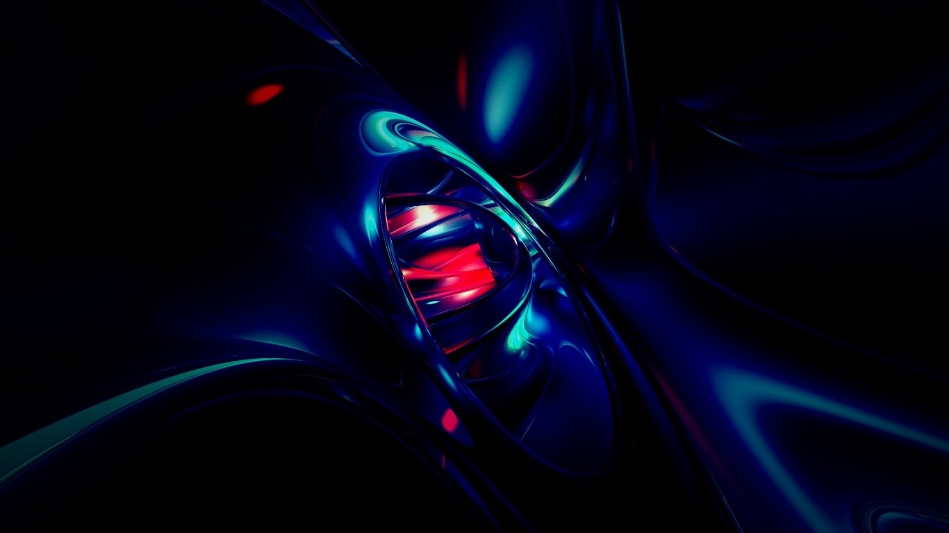 Темная переливчатая абстракция обои