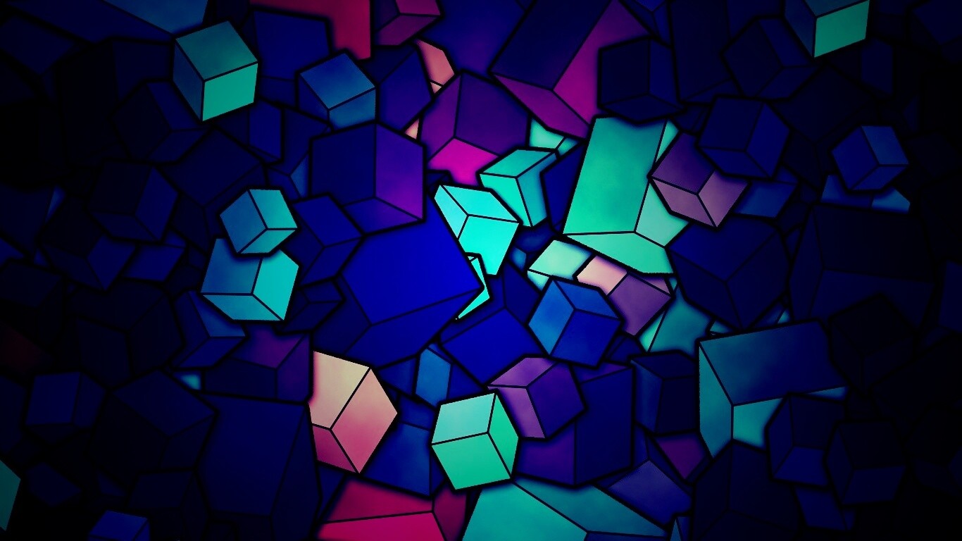 Кубики обои