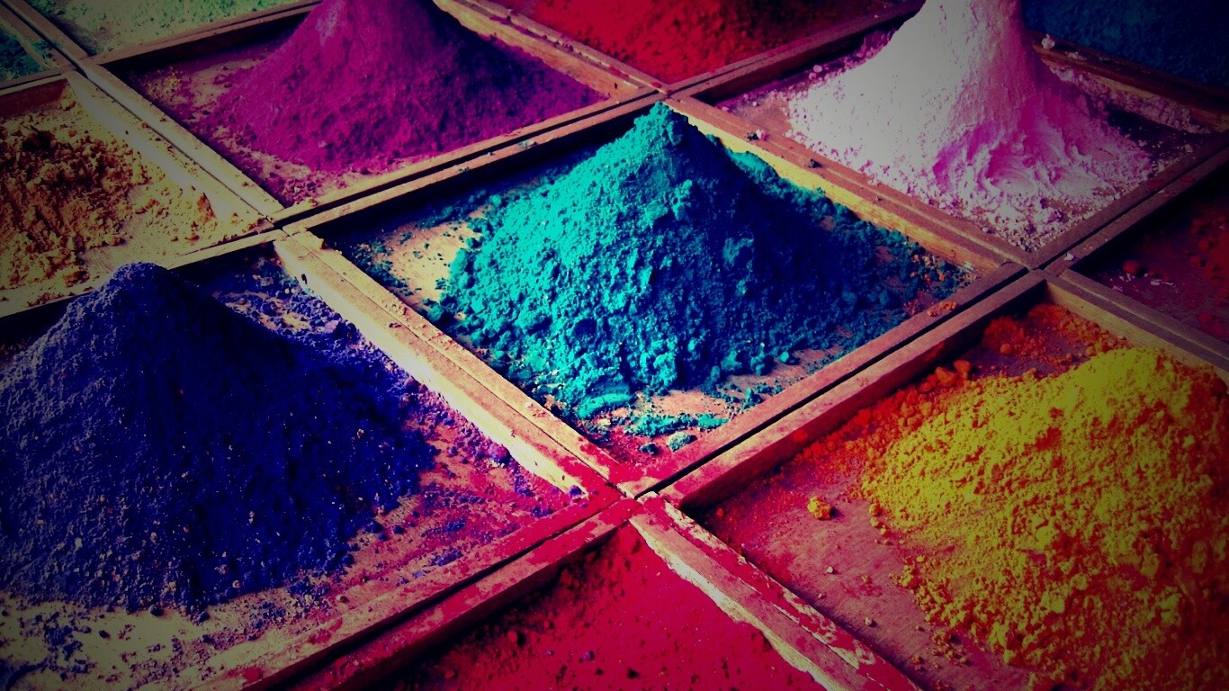 Цветной песко обои