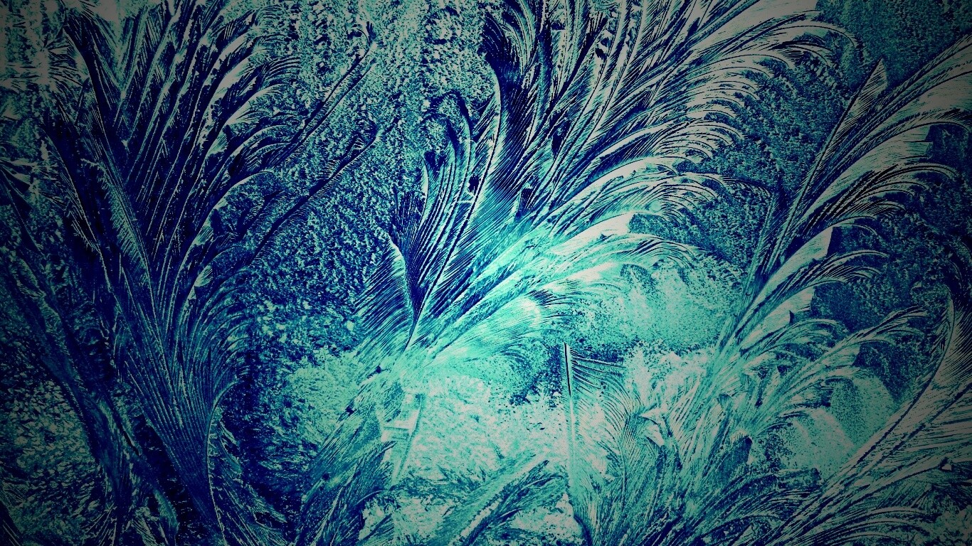 Зимние узоры обои