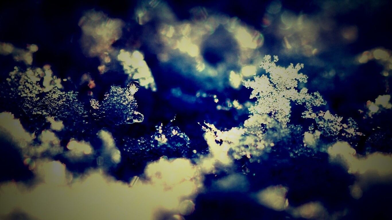 Макро фото снега обои