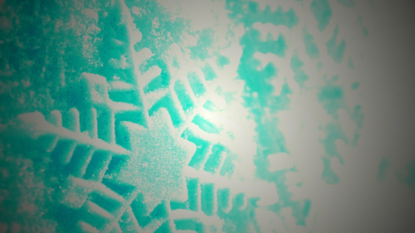 Голубая снежинка обои