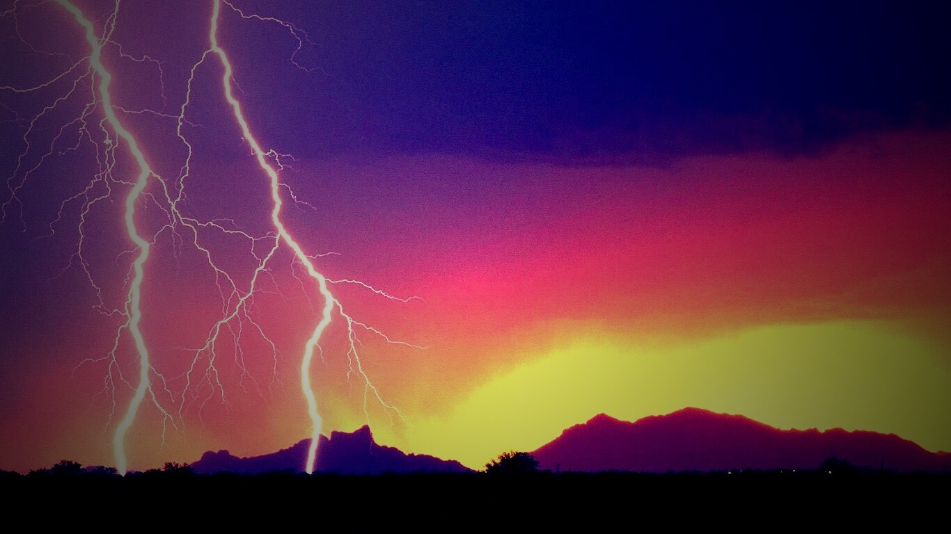 Двойная молния обои