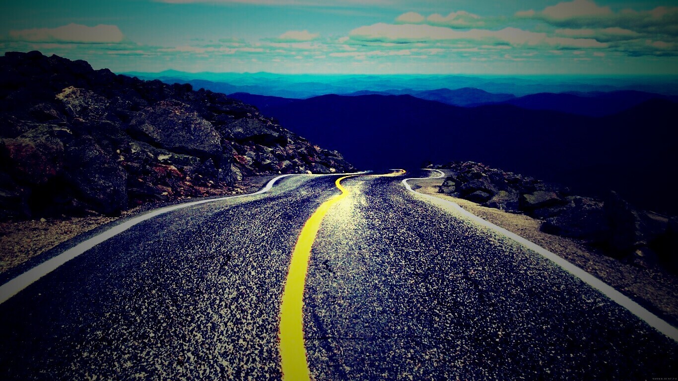 Горная дорога обои