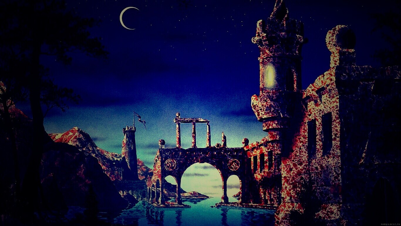 Сказочный замок обои