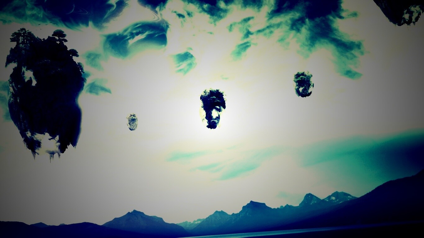 Летающие острова обои