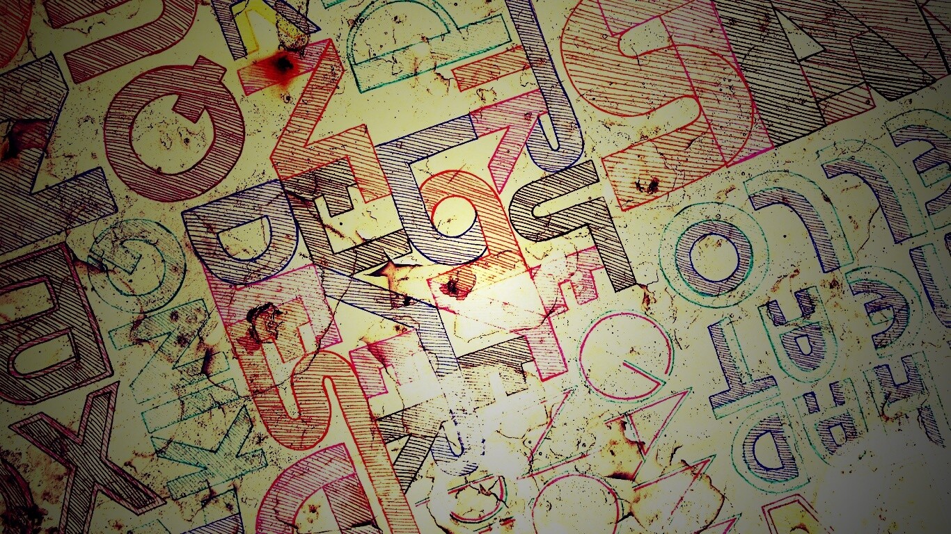 Буквы и надписи обои