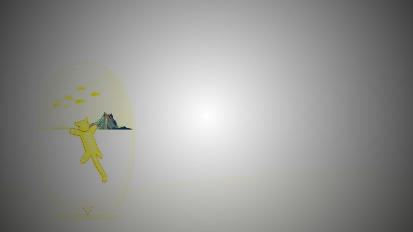 Кот прыгает на аквариум обои