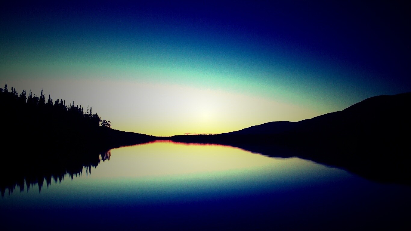 Гладкое озеро обои