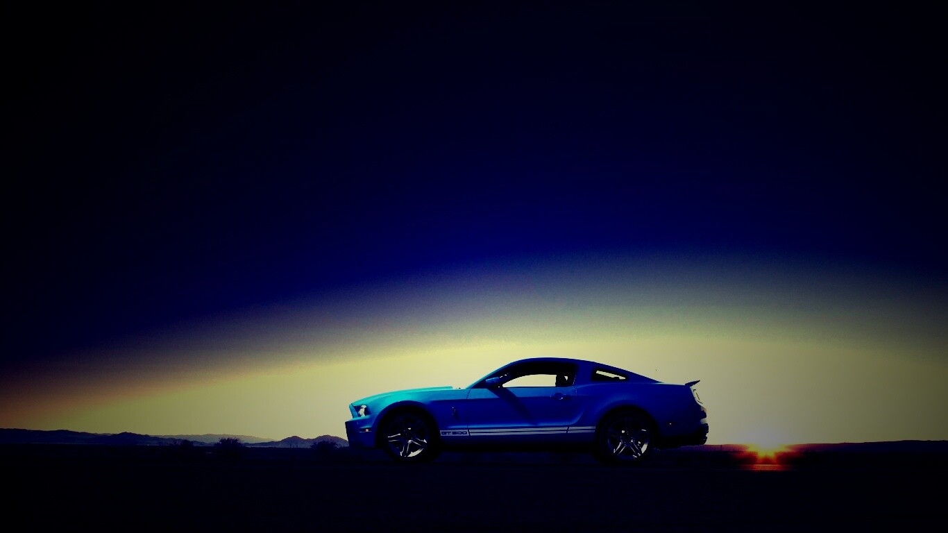 Синий форд мустанг обои