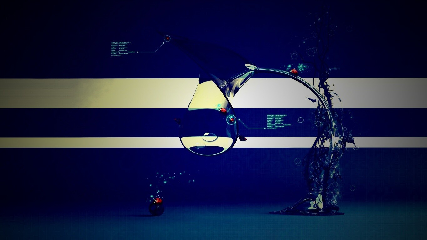 Футуристическая стеклянная лампа обои