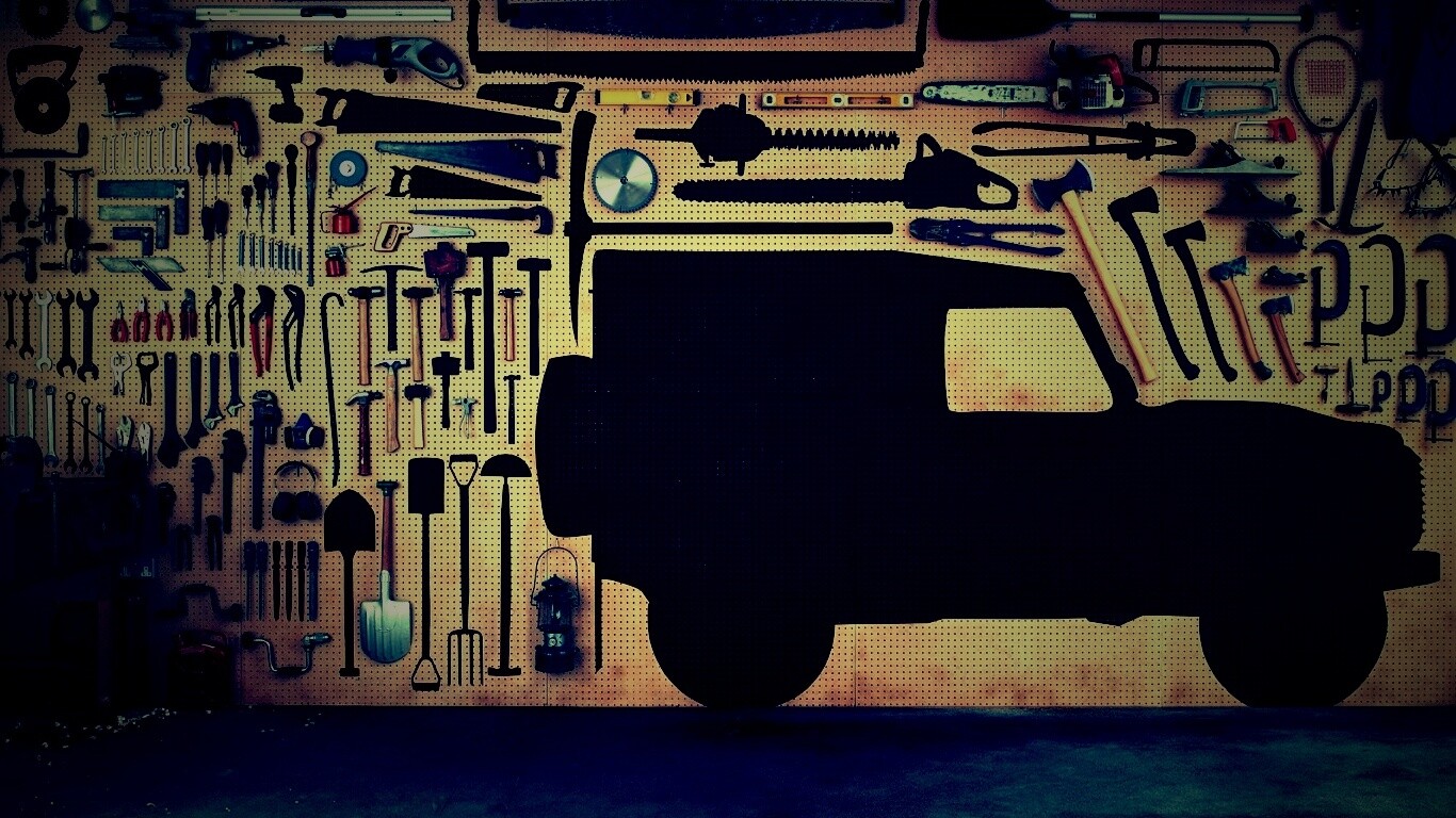 Типичный гараж обои