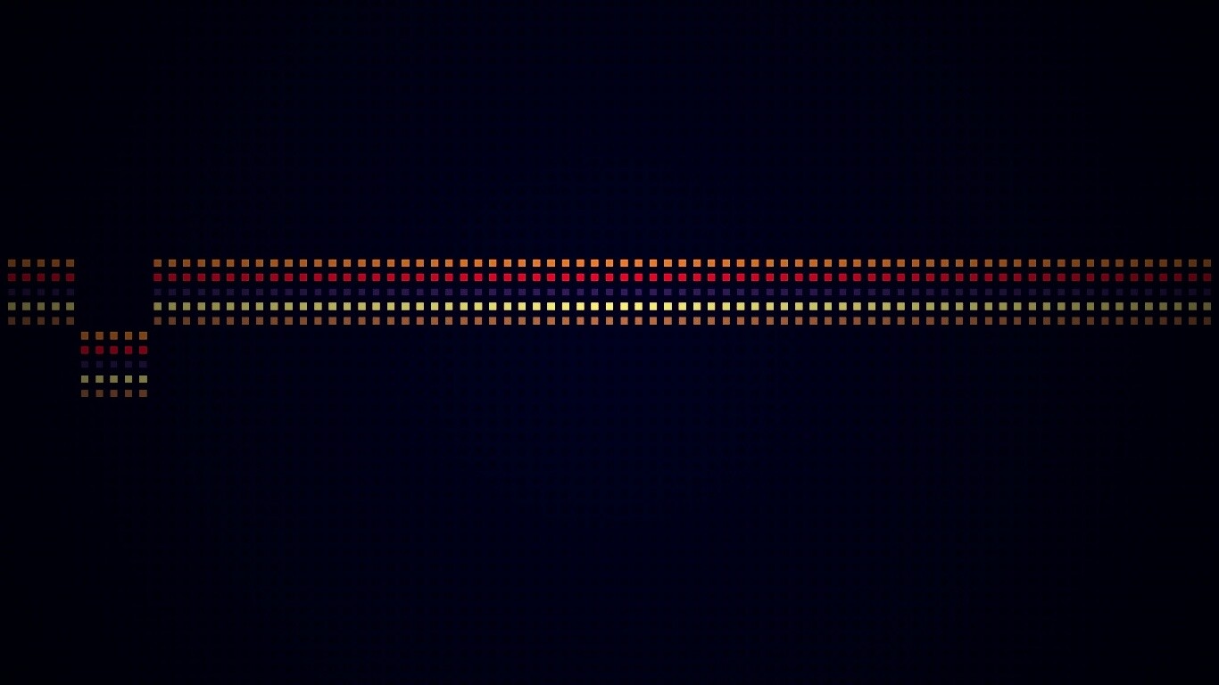 Пиксельная радуга обои