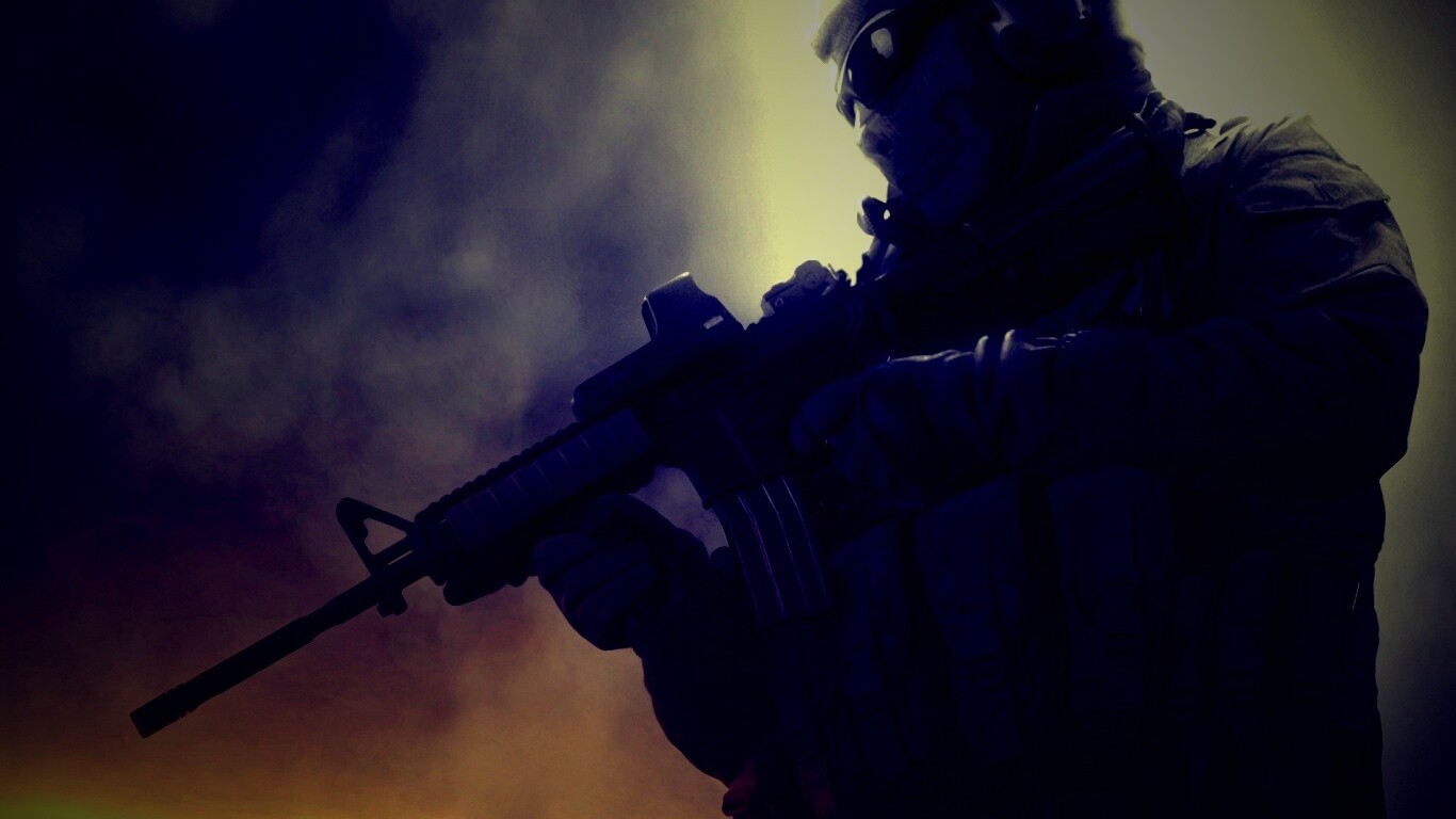 Солдат в маске обои