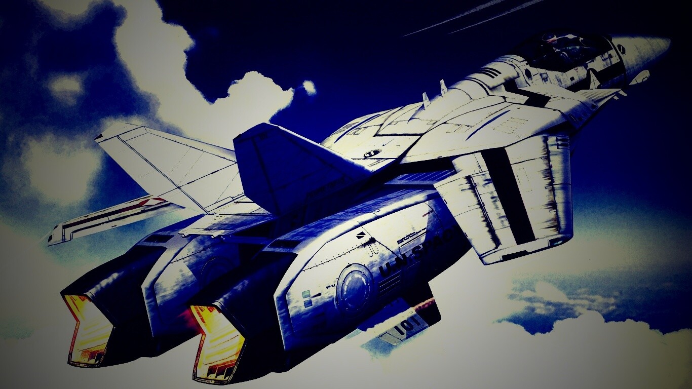 Реактивный самолёт будущего обои