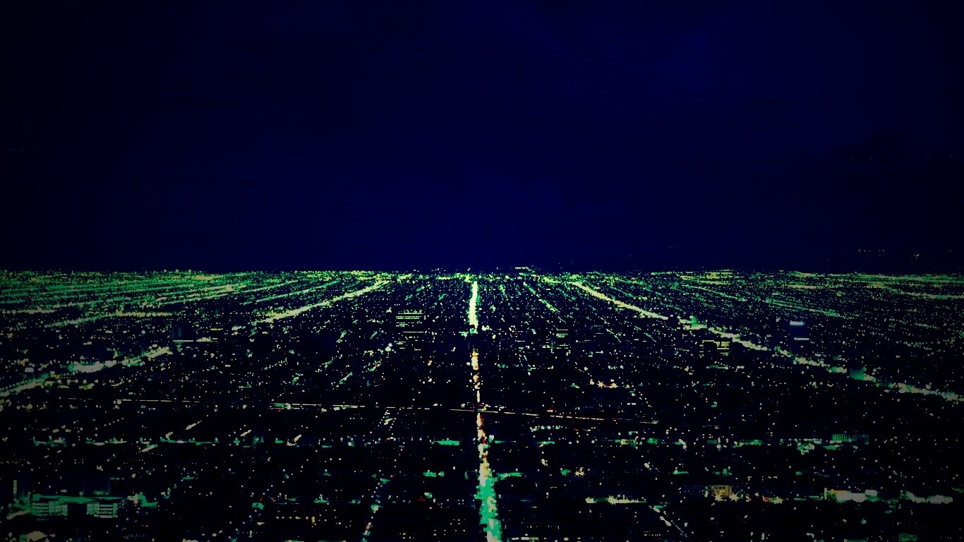 Вид на город с высоты обои