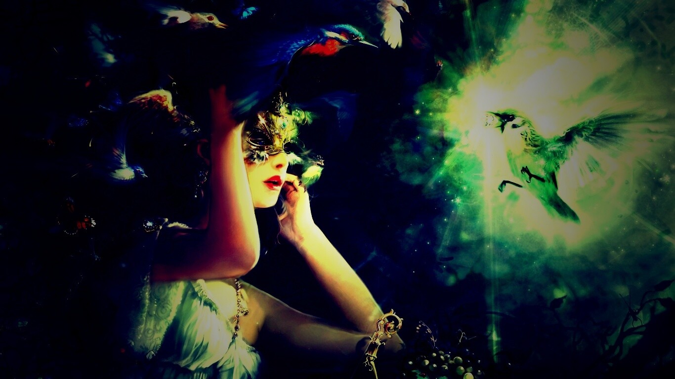 Птицы счастья обои