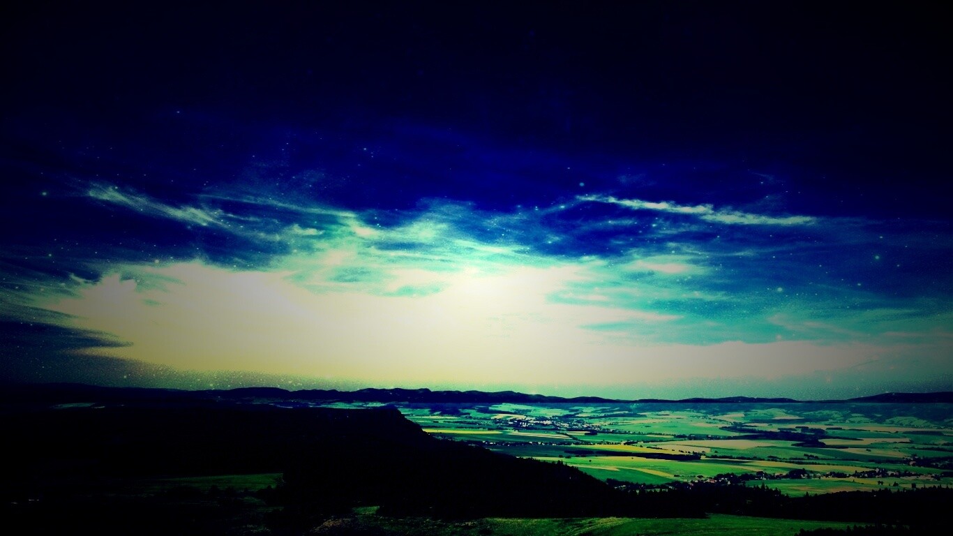 Вид на равнину обои