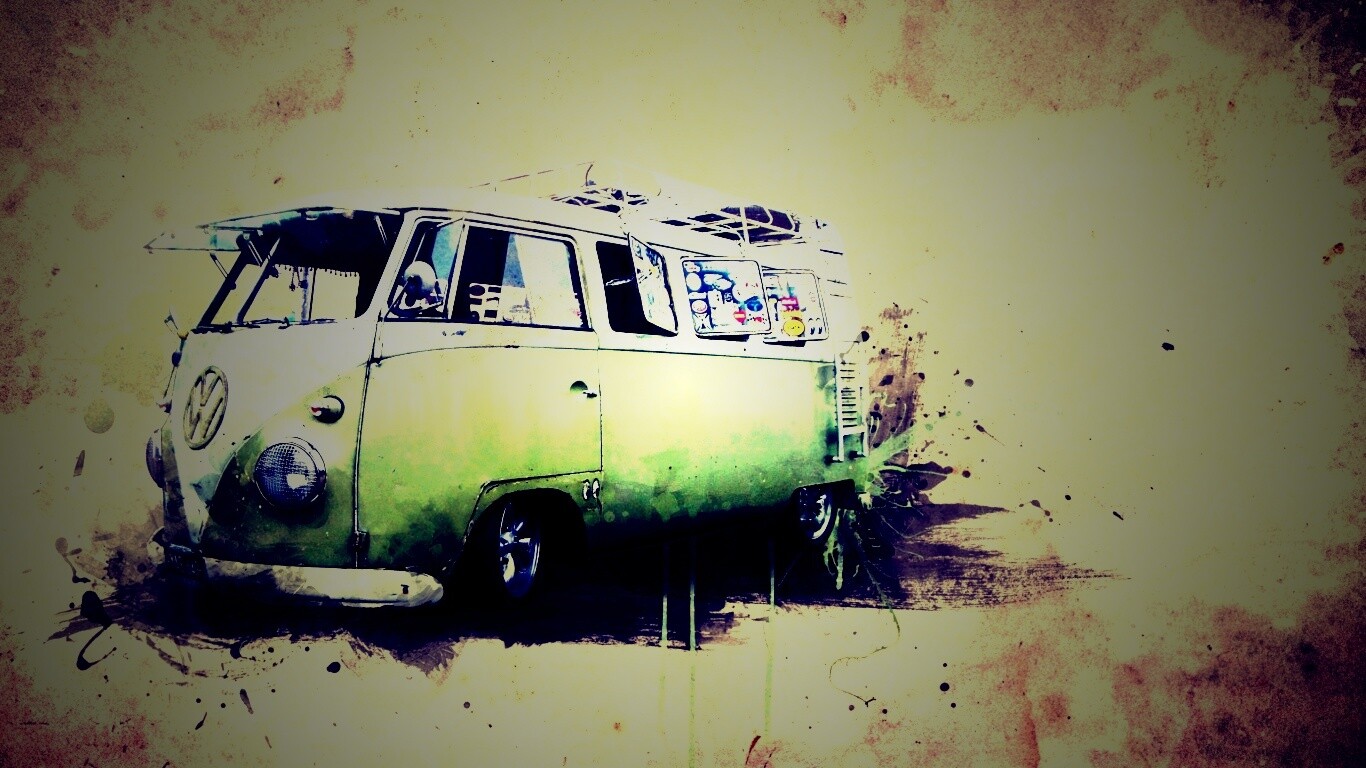 Фольксваген 56 года - лучший фургон для путешествий обои