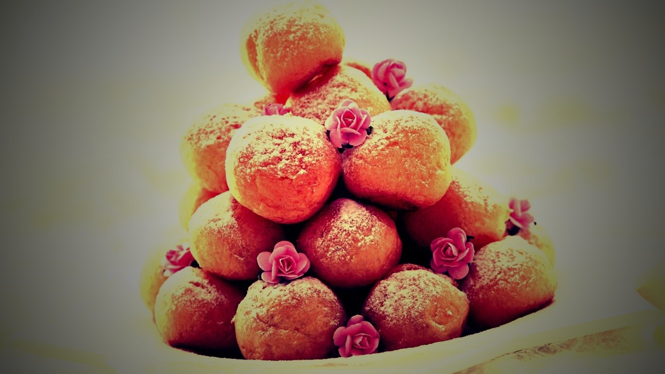 Круглые пироженки обои